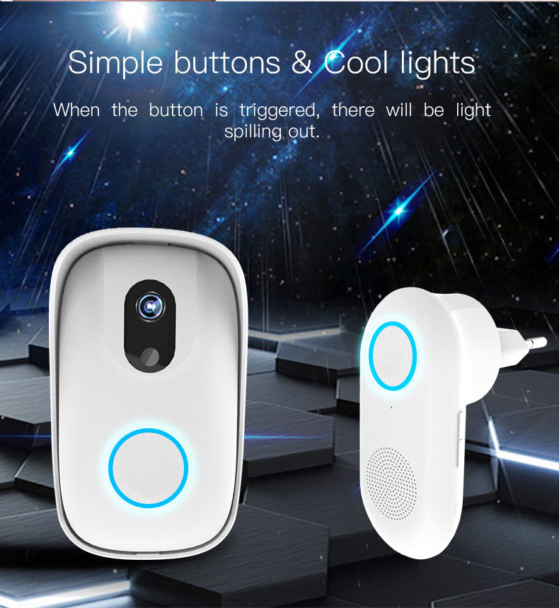 Smart mobile phone remote WIFI waterproof photo doorbell